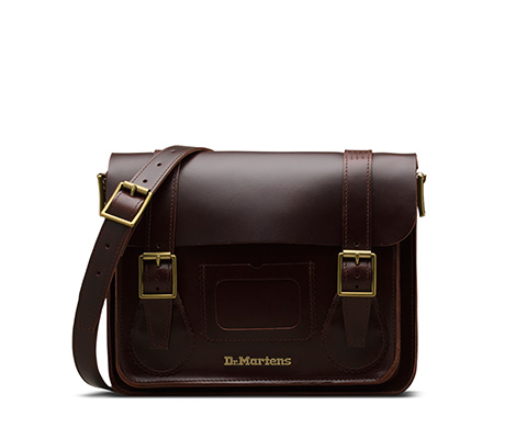 Leather Satchel 樱桃红 AB096230