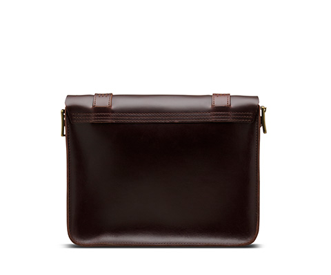 Leather Satchel 樱桃红 AB096230