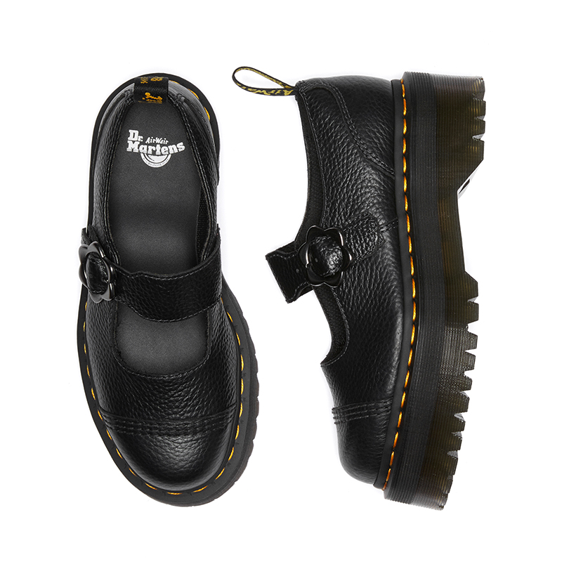27644001-Addina FLWR Black Milled Nappa 黑色 27644001